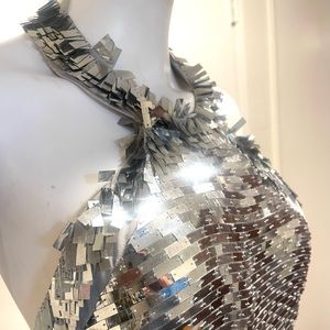 Versace Jeans Couture Paillet Halter /xs